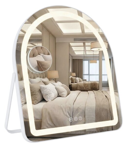 LED Tükör GLAM White 40x45cm