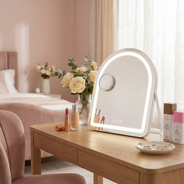 LED Tükör GLAM White 40x45cm