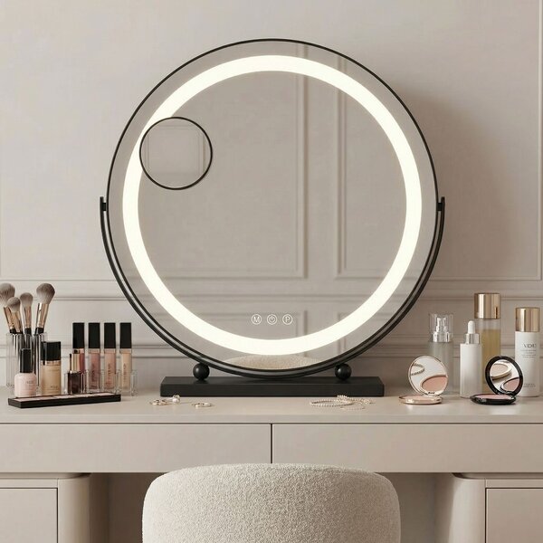 LED Tükör MAKE-UP Black 40 cm
