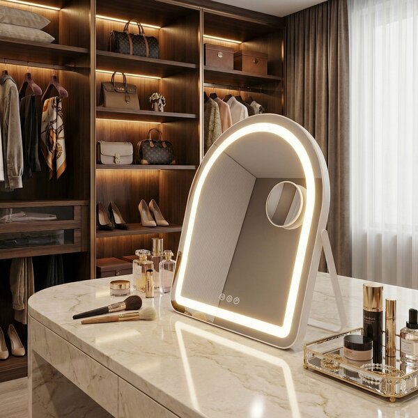 LED Tükör GLAM White 40x45cm