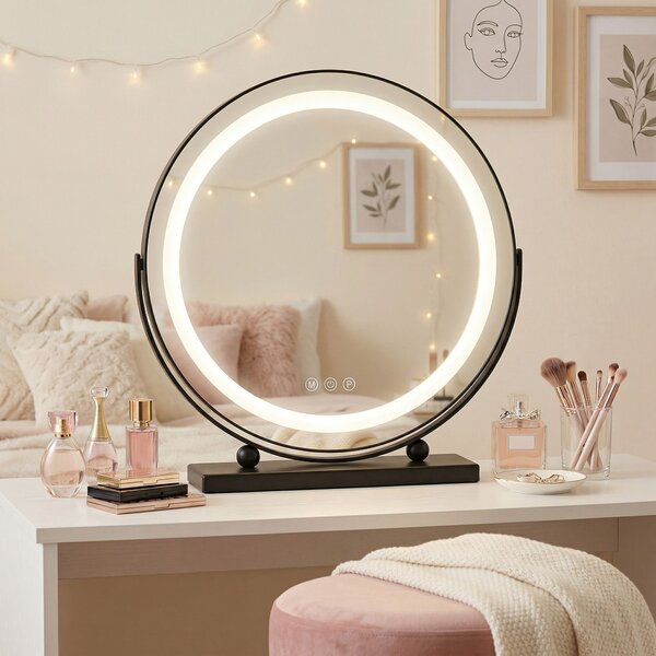 LED Tükör MAKE-UP Black 40 cm