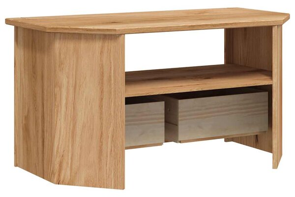 Panama stílusú tömör fenyőfa sarok TV-szekrény 93 x 49 x 49 cm
