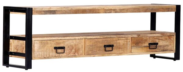 Tömör mangófa TV-szekrény 150 x 30 x 45 cm
