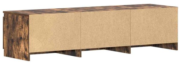 Füstös tölgy színű szerelt fa TV-szekrény 140 x 40 x 35,5 cm