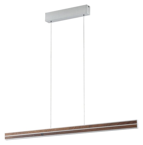 Függőlámpa Quitani, Lisene, dimmable, Fa, Étkező, Fa, Dizájn