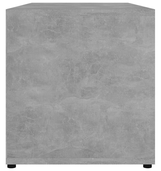 Betonszürke szerelt fa TV-szekrény 80 x 34 x 36 cm
