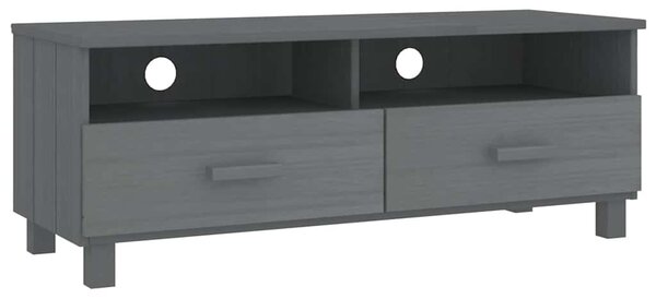 HAMAR sötétszürke tömör fenyőfa TV-szekrény 106 x 40 x 40 cm