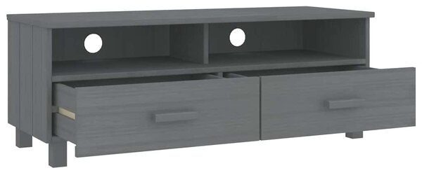 HAMAR sötétszürke tömör fenyőfa TV-szekrény 106 x 40 x 40 cm