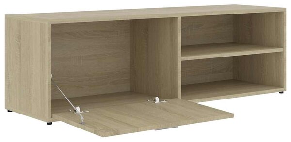 Sonoma tölgy színű szerelt fa TV-szekrény 120 x 34 x 37 cm