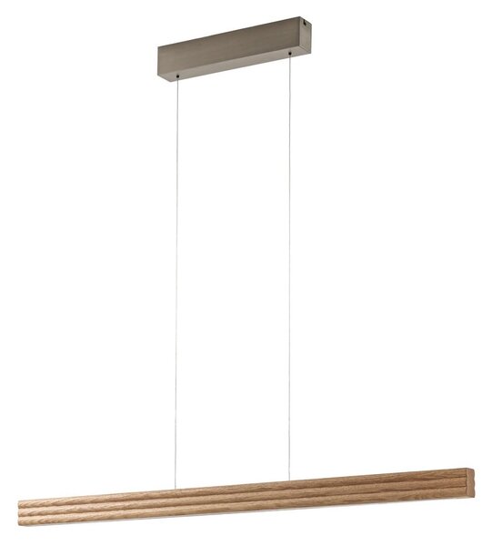 Függőlámpa Lucande, Annetta, dimmable, Fa, Étkező, Fa, Modern