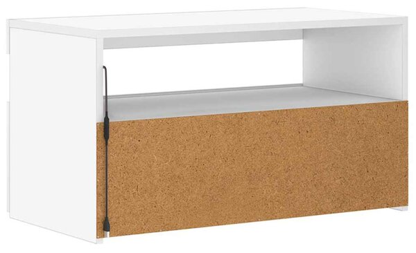 Fehér TV-szekrény LED-világítással 75 x 35 x 40 cm