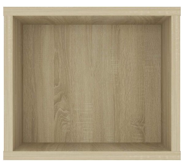 Sonoma tölgy színű szerelt fa függő TV-szekrény 100x30x26,5 cm