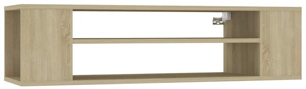 Sonoma tölgy színű szerelt fa függő TV-szekrény 100x30x26,5 cm