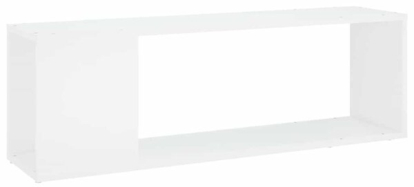 Fehér szerelt fa TV-szekrény 100 x 24 x 32 cm