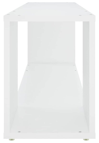 Fehér szerelt fa TV-szekrény 100 x 24 x 32 cm