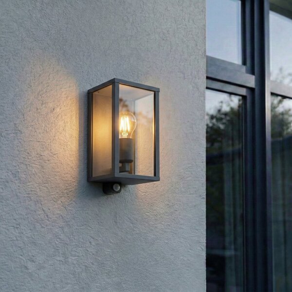 Kültéri Lámpa Lindby, Peldar, dimmable, Fekete, Terasz, Alumínium, Modern
