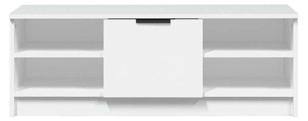 Fehér szerelt fa TV-szekrény 102 x 35,5 x 36,5 cm