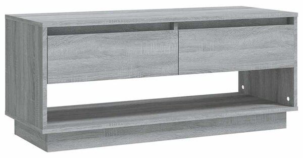 Szürke sonoma színű szerelt fa TV-szekrény 102x41x44 cm