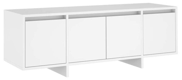 Fehér szerelt fa TV-szekrény 120 x 30 x 40,5 cm