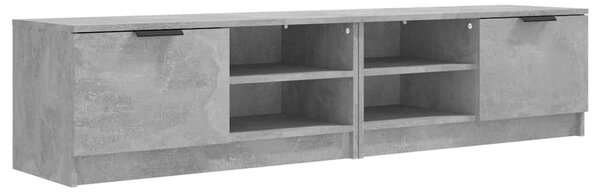 2 db betonszürke szerelt fa TV-szekrény 80x35x36,5 cm