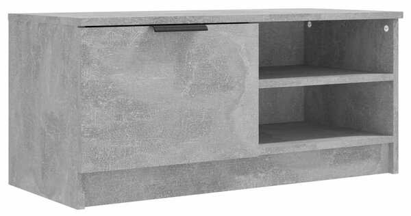 2 db betonszürke szerelt fa TV-szekrény 80x35x36,5 cm