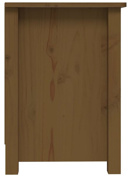 Mézbarna tömör fenyőfa TV-szekrény 103 x 36,5 x 52 cm