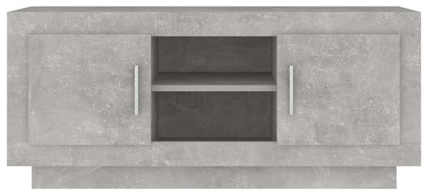 Betonszürke szerelt fa TV-szekrény 102x35x45 cm