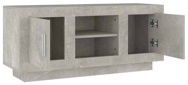 Betonszürke szerelt fa TV-szekrény 102x35x45 cm