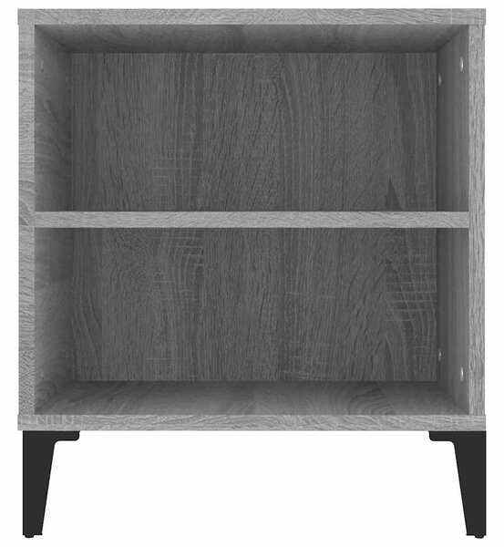 Szürke sonoma színű szerelt fa TV-szekrény 102x44,5x50 cm