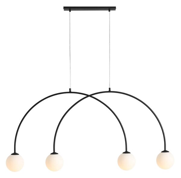 Függőlámpa ALDEX, Alison, dimmable, Fekete, Nappali, Fém, Modern