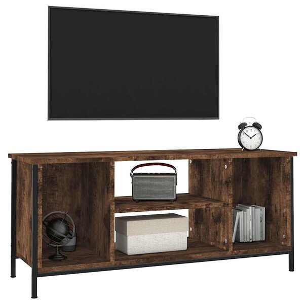 Füstös tölgy színű szerelt fa TV-szekrény 102 x 35 x 45 cm