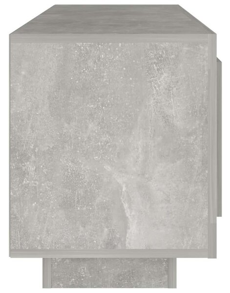 Betonszürke szerelt fa TV-szekrény 102x35x45 cm