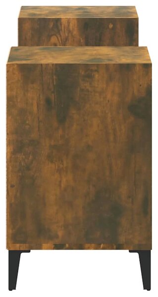 Füstös tölgy színű szerelt fa TV-szekrény 160x35x55 cm