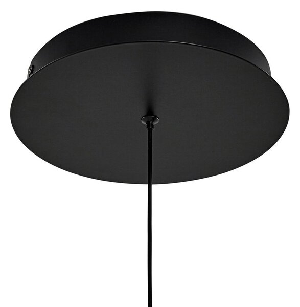 Lucande LED lógó lámpa Rovan, Ø 60 cm, fekete, CCT, dimmelhető, dimmelhető, Fekete, Nappali / Étkező, fém, Modern