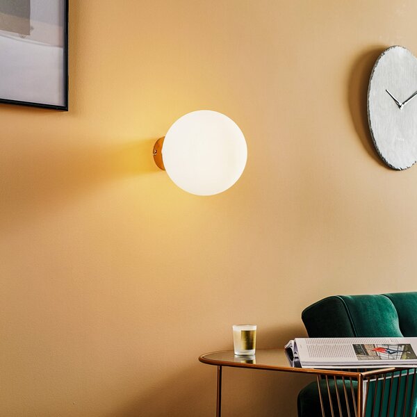 Fali Lámpa ALDEX, Dione, dimmable, Fehér, Nappali, Üveg, Modern