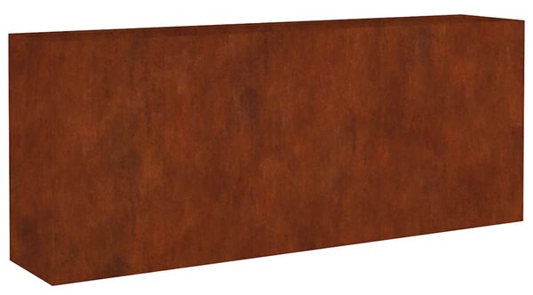 Corten acél kerti magaságyás 200x40x80 cm