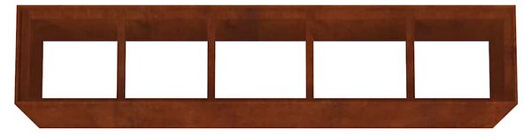 Corten acél kerti magaságyás 200x40x80 cm