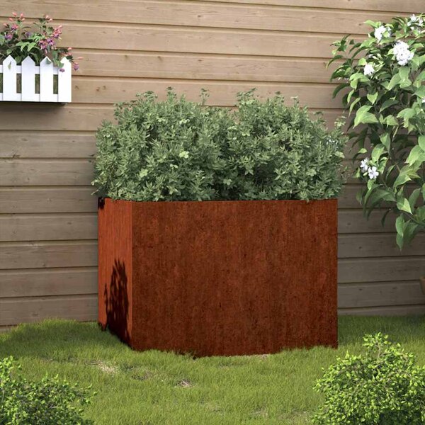 Corten acél növénytartó 62x47x46 cm