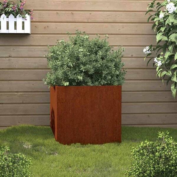 Corten acél növénytartó 42x40x39 cm