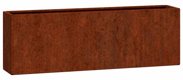 2 db rozsda színű corten acél fali növénytartó 53 x 10 x 17 cm