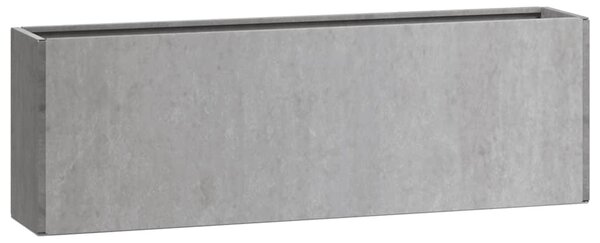 2 db rozsda színű corten acél fali növénytartó 53 x 10 x 17 cm