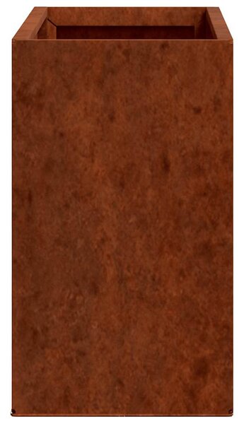 2 db rozsda színű corten acél fali növénytartó 53 x 10 x 17 cm