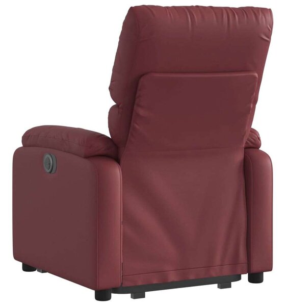 VidaXL Elektromos Dönthető Fotel - Bordó - 110kg