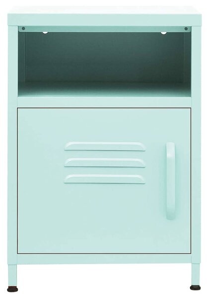 2 db menta acél éjjeliszekrény 35 x 35 x 51 cm