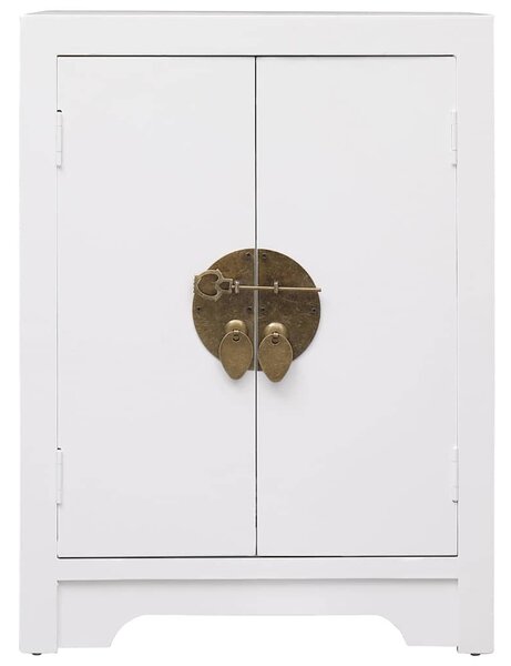 Fehér császárfa éjjeliszekrény 38 x 28 x 52 cm