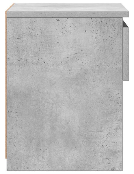Betonszürke szerelt fa éjjeliszekrény 40 x 30 x 39 cm
