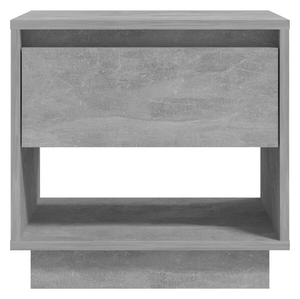 2 db betonszürke szerelt fa éjjeliszekrény 45x34x44 cm