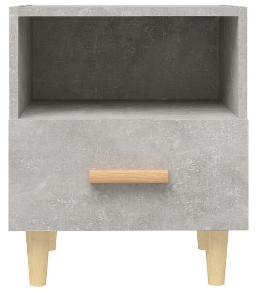 2 db betonszürke éjjeliszekrény 40x35x47 cm