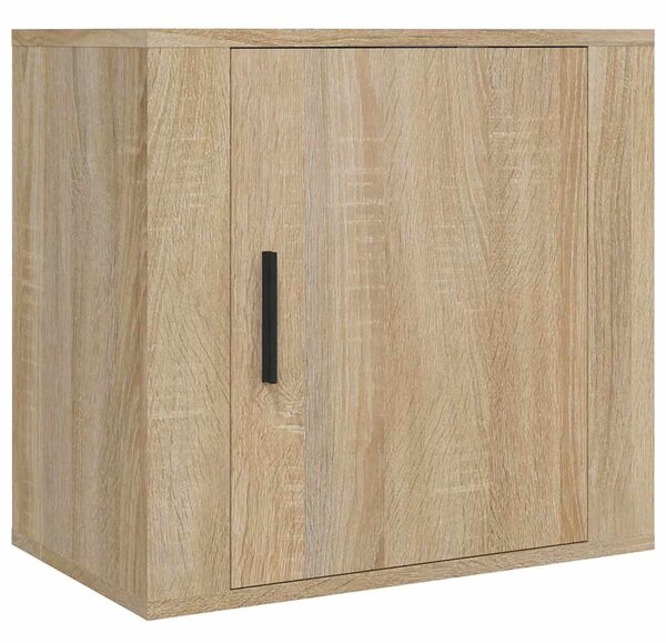 2 db sonoma tölgy falra szerelhető éjjeliszekrény 50x30x47 cm