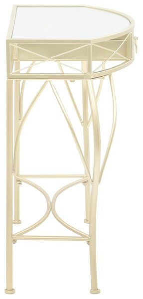 Francia stílusú aranyszínű fém kisasztal 82 x 39 x 76 cm